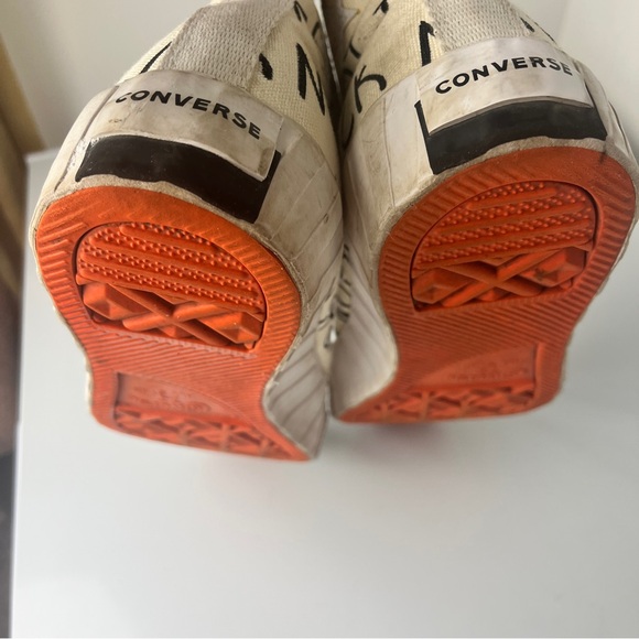 Converse Not A Chuck White and Black Canvas Sneakers - Picture 8 of 8